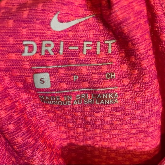 Nike DriFit Red Pink Heather Look Athletic Tank Top Size S - Picture 3 of 8